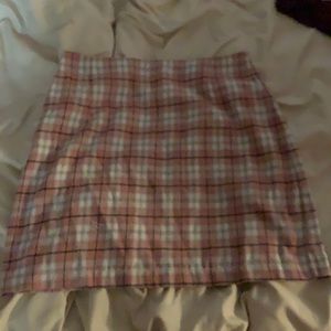 shein plaid skirt brand new